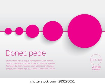 Abstract circle blank business background template - Vector Design Concept