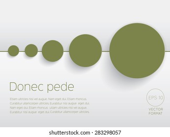 Abstract circle blank business background template - Vector Design Concept