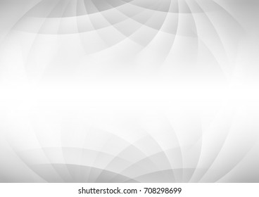 abstract circle blank paper white and gray tone vector background, wave overlapping with shadow modern concept