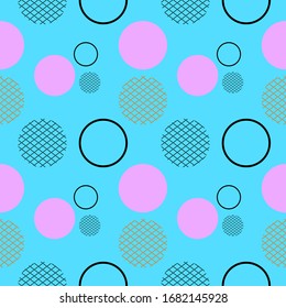 Abstract Circle with Blue Background Graphic Design