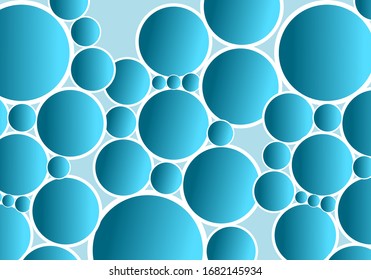 Abstract Circle with Blue Background Graphic Design