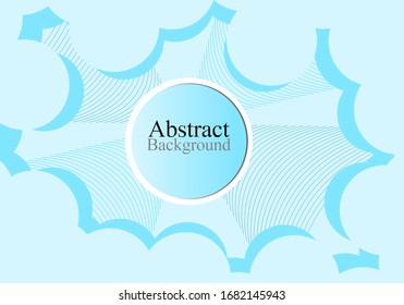 Abstract Circle with Blue Background Graphic Design
