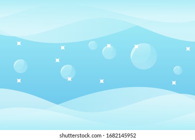 Abstract Circle with Blue Background Graphic Design