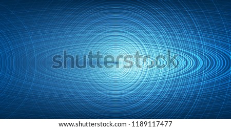 Abstract Circle Blue Digital Sound Wave,technology and earthquake wave concept,design for music industry,Vector,Illustration.