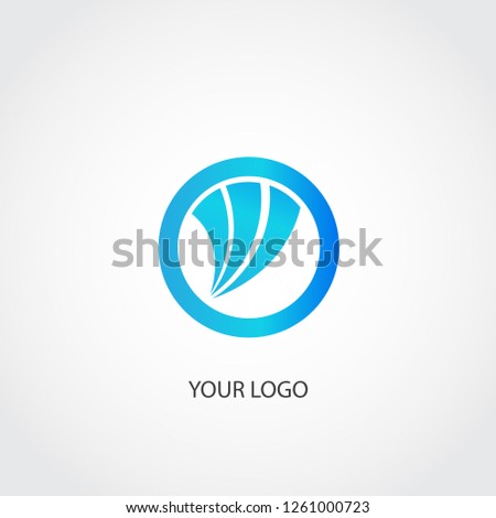abstract circle blue lugo