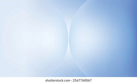 Abstract circle blue white gradient desktop wallpaper vector. Monotone Gradient blue white Digital technology background. Abstract circle shape blue white gradient desktop wallpaper background vector