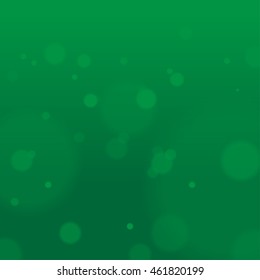 Abstract circle blur on green background