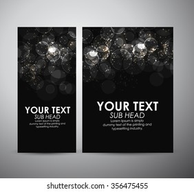 Abstract Circle bokeh. Graphic resources design template or roll up. 