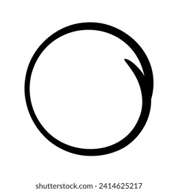 Abstract circle border vector design