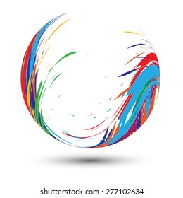 Abstract circle bright background
