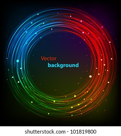 Abstract circle bright colorful background. Vector illustration eps10