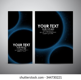 Abstract circle brochure business design template or roll up. Vector illustration