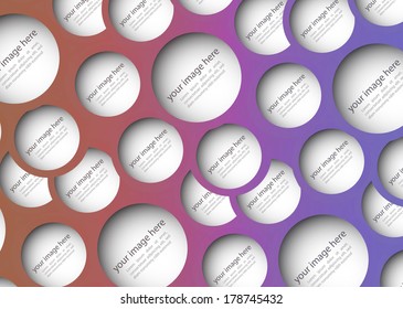 Abstract  circle brochure design