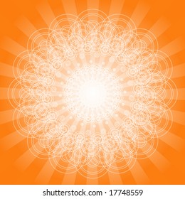 Abstract Circle Burst Background