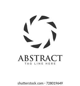 abstract circle business logo template