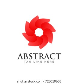abstract circle business logo template