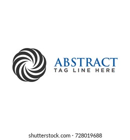 abstract circle business logo template