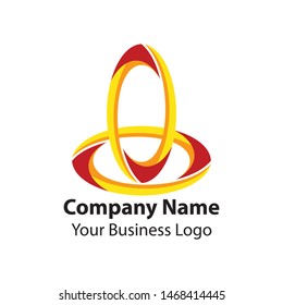 abstract circle business logo vector image