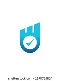 Abstract Circle Chatbar Checklist Logo Template