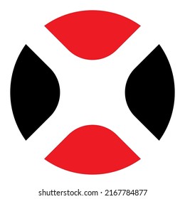 Abstract circle, circular geometric graphic, icon and symbol. Radial, concentric element, logo shape