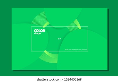 Abstract circle with color background. Wavy geometric background. Trendy gradient shapes composition. eps10 -Vector