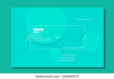 Abstract circle with color background. Wavy geometric background. Trendy gradient shapes composition. eps10 -Vector