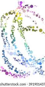 Abstract circle color on white background