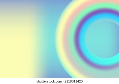 Abstract Circle With Color Shade On Bright Blue Background Use For Technology Company Content Creator Website Creator Product Advertisement Vector Eps.