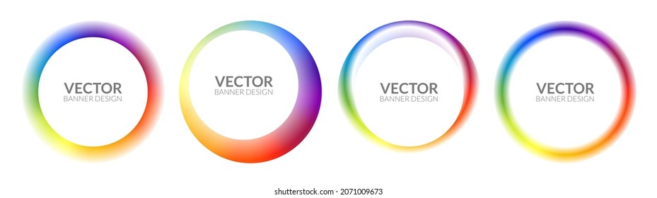 Resumen de color de la espiral de fondo de la onda arco iris. Patrón de redondeo del círculo de energía del vector