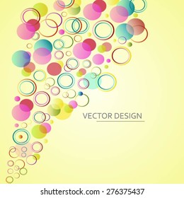 Abstract circle colorful background