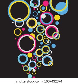 Abstract circle colorful background. Vector.