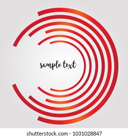 Abstract circle colorful vector. Circle logo design template.