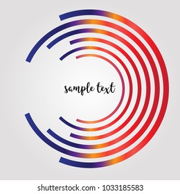 Abstract circle colorful vector. Circle logo design template.