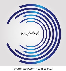 Abstract circle colorful vector. Circle logo design template.