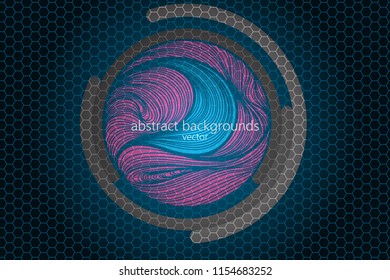 Abstract circle colors art pattern concepts vector wallpaper backgrounds