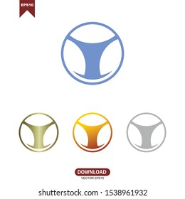 Abstract circle concept logo vector design template