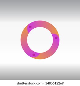 An abstract circle concept logo.colorful with gradients.vector eps10.editable