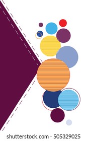 Abstract circle cover vector illustration