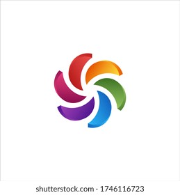 Círculo abstracto creativo para la ilustración vectorial del logotipo de negocios
