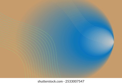 Abstract circle creative geometric illusion background art