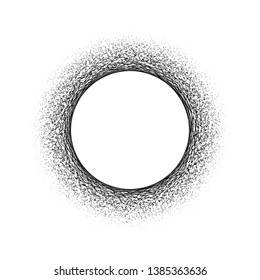 Abstract circle with curved lines. Design element for business presentations