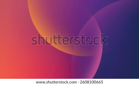 Abstract circle dark orange purple pink gradient desktop wallpaper vector. Gradient dark orange purple Digital technology background. Abstract circle shape orange pink gradient wallpaper background
