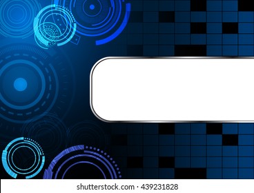 Abstract circle darkblue business background