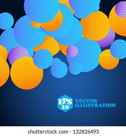 Abstract circle decoration for presentation