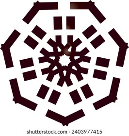 Abstract circle decoration vector design logo