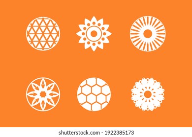 Abstract circle decoration vector template