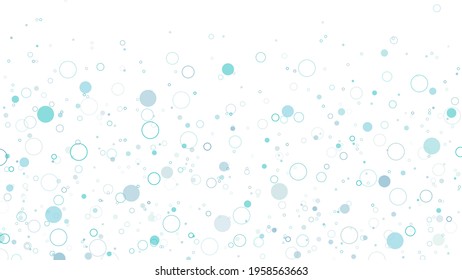 Abstract circle design backgrounds of various sizes scattered free in blue tones.