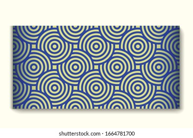 Abstract circle design blue background