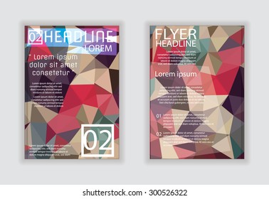 Abstract Circle design Brochure Flyer Layout vector template in A4 size