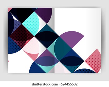 Abstract circle design business annual report print template. Business brochure or flyer abstract background